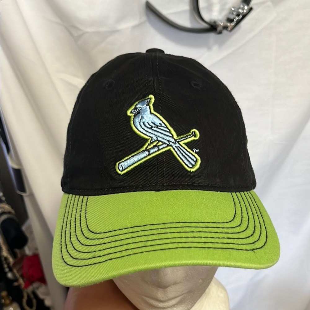 Black and Green Embroidered Cardinals Hat